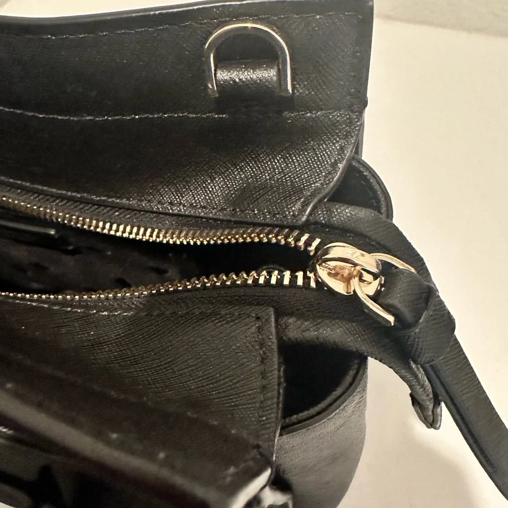 Kate Spade Cameron Street Black Saffiano Leather Medium Satchel Handbag